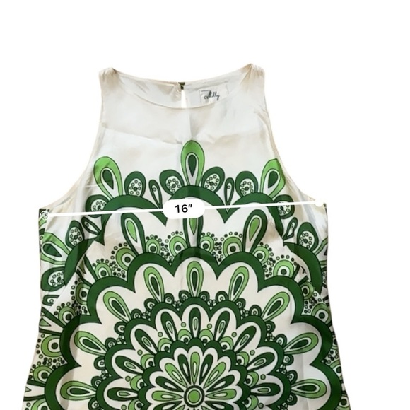 Milly Of New York Dress Sleeveless Silk Shift Dress Lined Size 6 - Picture 7 of 9